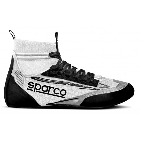 Shoes FIA race shoes Sparco SUPERLEGGERA, white/black | races-shop.com