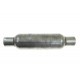 1x input / 1x output AWG universal middle muffler 400x50mm | races-shop.com