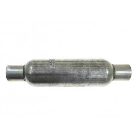 1x input / 1x output AWG universal middle muffler 400x50mm | races-shop.com