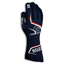 Race gloves Sparco Arrow with FIA (outside stitching) blue/red