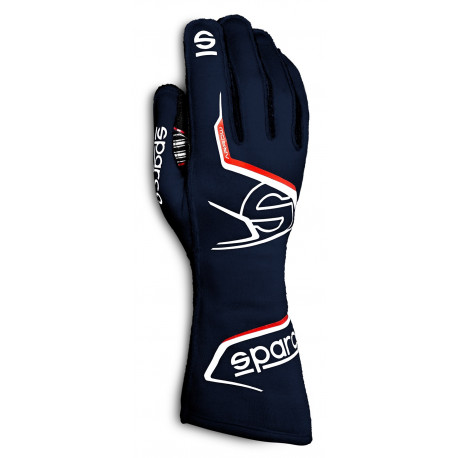 Gloves FIA race gloves Sparco ARROW (external stitching), blue/red | races-shop.com
