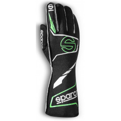 FIA race gloves Sparco FUTURA (external stitching), black/green