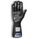 Gloves Race gloves Sparco FUTURA with FIA (outside stitching) white/black | races-shop.com