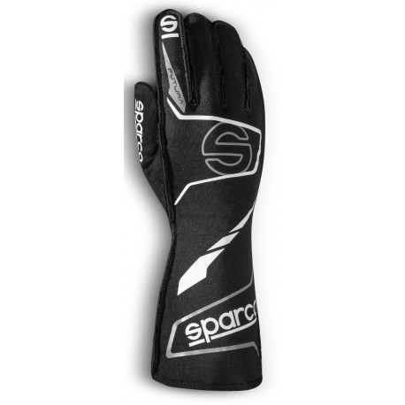 Gloves Race gloves Sparco FUTURA with FIA (outside stitching) black/white | races-shop.com
