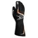 Gloves Race gloves Sparco Tide with FIA (outside stitching) black/orange | races-shop.com