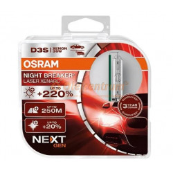 Osram xenon headlight lamps XENARC NIGHT BREAKER LASER (NEXT GEN) D3S (2pcs)