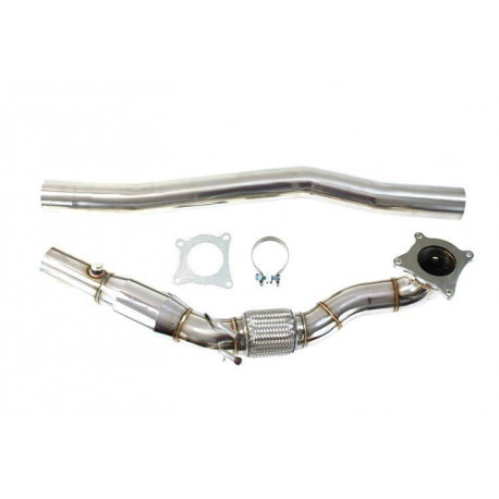 Golf Downpipe for VW GOLF VI R with cat | races-shop.com