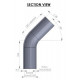 FORGE Motorsport FORGE fuel filler hose 45°, 38mm | races-shop.com