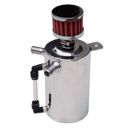 Oil Catch tanks (OCT) Oil catch tank with 2 outputs and filter - capacity 0,5l | races-shop.com
