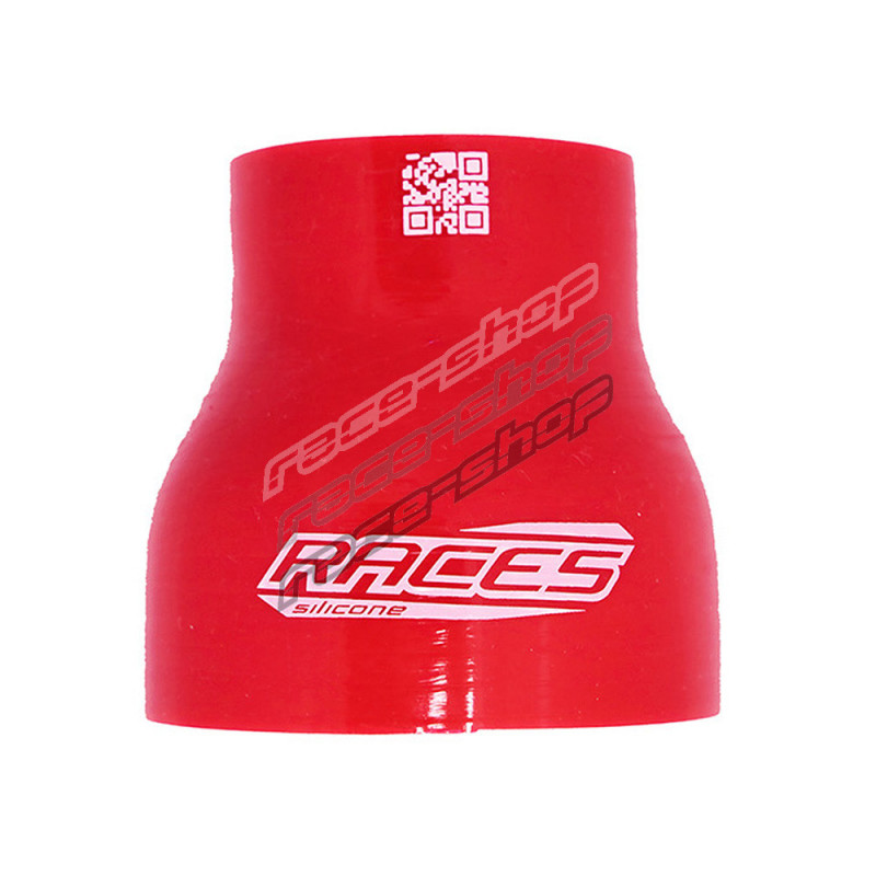 Silicone elbow reducer RACES Silicone 90°, 76mm (3) to 89mm (3,5)