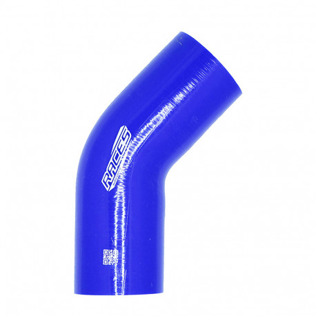 Elbows 45° Silicone hose elbow RACES Silicone 45° - 55mm (2,17") | races-shop.com