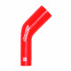 Elbows 45° reductive Silicone elbow reducer RACES Silicone 45°, 45mm (1,77") to 51mm (2") | races-shop.com