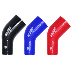 Silicone elbow reducer RACES Silicone 45°, 70mm (2,75") to 76mm (3")