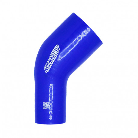 Elbows 45° reductive Silicone elbow reducer RACES Silicone 45°, 70mm (2,75") to 76mm (3") | races-shop.com