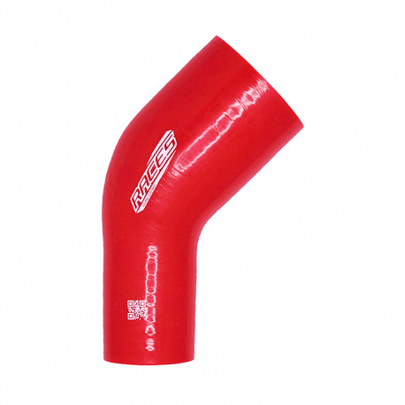 Elbows 45° reductive Silicone elbow reducer RACES Silicone 45°, 57mm (2,25") to 63mm (2,5") | races-shop.com
