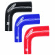 Elbows 90° reductive Silicone elbow reducer RACES Silicone 90°, 45mm (1,77") to 63mm (2,5") | races-shop.com