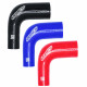 Elbows 90° reductive Silicone elbow reducer RACES Silicone 90°, 38mm (1,5") to 51mm (2") | races-shop.com