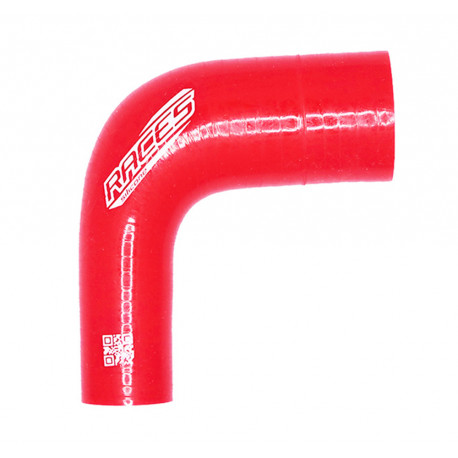Elbows 90° reductive Silicone elbow reducer RACES Silicone 90°, 20mm (0,79") to 25mm (1") | races-shop.com