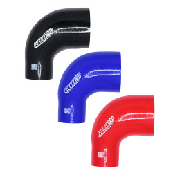Silicone elbow reducer RACES Silicone 90°, 57mm (2,25") to 63mm (2,5")