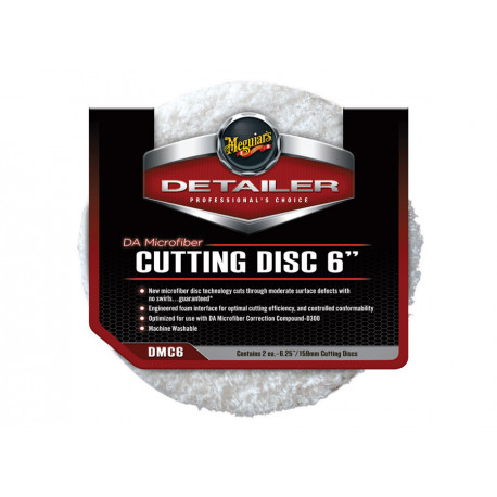 Accessories Meguiars DA Microfiber Cutting Disc 6" - lešticí mikrovláknový kotouč, 6palcový (2 kusy) | races-shop.com