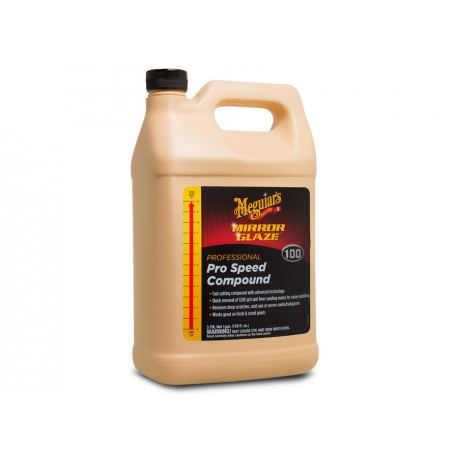Paint correction Meguiars Pro Speed Compound - extrémně účinná profesionální korekční a lešticí pasta s technologií super-mikroabraziv, 3,78 l | races-shop.com
