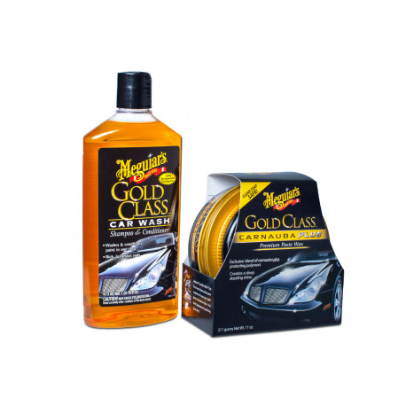 Autodetailing sets Meguiars Gold Class Wash & Wax Kit - základní sada autokosmetiky pro mytí a ochranu laku | races-shop.com