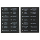 Switch panels RACES waterproof IP68 toggle switch panel 12V, 5xON-OFF, 3x15A fuse holder + 2 USB PORTS | races-shop.com