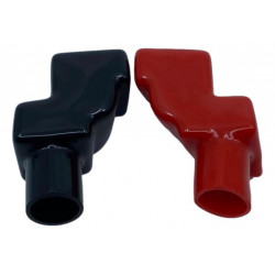 RACES battery terminal PVC boot, pair (Red+Black) - Type 1
