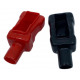 Battery terminals RACES battery terminal PVC boot, pair (Red+Black) - Type 2 | races-shop.com