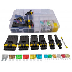 RACES 216pcs waterproof connector kit (1-6PIN) with fuse
