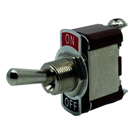 Start buttons and switches RACES toggle (ON)-OFF switch (12V/15A) - 2 bolt-on pin | races-shop.com
