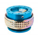 Universal quick release steering wheel hubs NRG GEN 2.1 quick release Pyramid Series, blue/Neo Chrome | races-shop.com