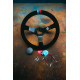 steering wheels Steering wheel RACES MOTORSPORT, 350mm, suede, 65mm deep dish | races-shop.com