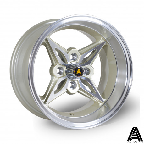 Autostar aluminum wheels Autostar Kanji wheel 14X8 4X100 67,1 ET-5, Gold | races-shop.com