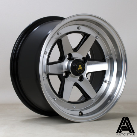 Autostar aluminum wheels Autostar Magic wheel 15X8 4X114 73,0 ET0, Black | races-shop.com