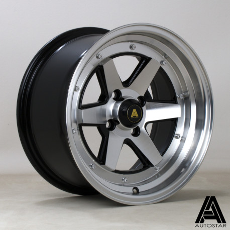 Autostar aluminum wheels Autostar Magic wheel 15X8 4X100 67,1 ET20, Black | races-shop.com