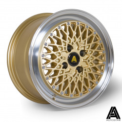 Autostar Minus wheel 15X7.5 4X108 67,1 ET25, Gold