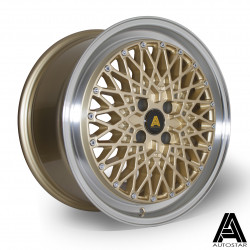Autostar Minus wheel 17X8 4X100 67,1 ET30, Gold