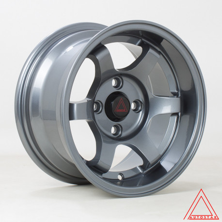 Autostar aluminum wheels Autostar Roku wheel 13X7 4X101.6 65,1 ET0, Gunmetal | races-shop.com
