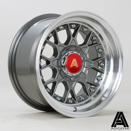 Autostar aluminum wheels Autostar Sprint wheel 15X8 4X100/4X114 73,1 ET0, Gunmetal | races-shop.com