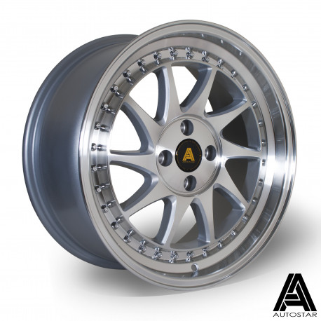 Autostar aluminum wheels Autostar Vader wheel 17X8 4X100 67,1 ET35, Silver | races-shop.com