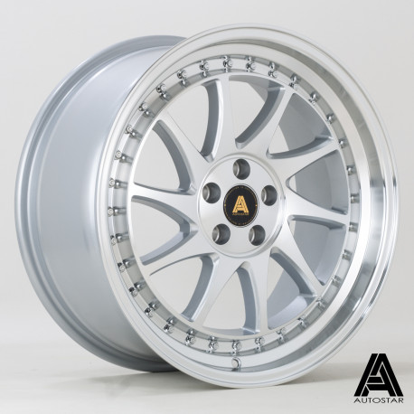 Autostar aluminum wheels Autostar Vader wheel 18X8 5X100 73,1 ET35, Silver | races-shop.com