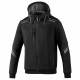 Hoodies and jackets SPARCO TECH HOODED FULL ZIP TW - black | races-shop.com