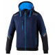 Hoodies and jackets SPARCO TECH HOODED FULL ZIP TW - blue | races-shop.com