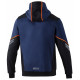 Hoodies and jackets SPARCO TECH HOODED FULL ZIP TW - blue/orange | races-shop.com
