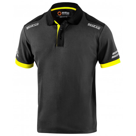 T-shirts SPARCO TECH POLO TW - grey/yellow | races-shop.com