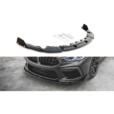 Body kit and visual accessories Front Splitter V.1 + Flaps BMW M8 Gran Coupe F93 | races-shop.com