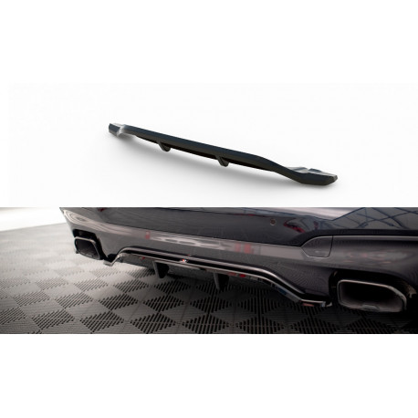 Body kit and visual accessories Central Rear Splitter (with vertical bars) BMW X3 M40i / M40d G01 | races-shop.com