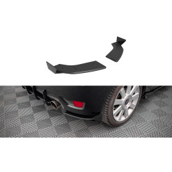 MAXTON DESIGN Street Pro rear side splitters + Flaps for Ford Fiesta ST Mk6, black