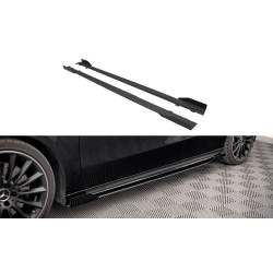Street Pro Side Skirts Diffusers + Flaps Mercedes A35 AMG / AMG-Line Aero Pack W177